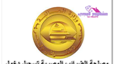 مصلحة الضرائب المصرية تسجيل دخول