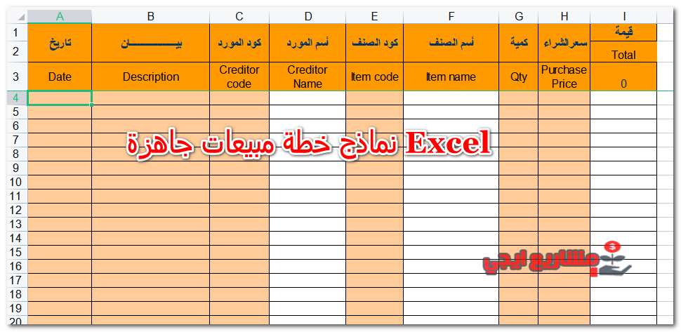 نماذج خطة مبيعات جاهزة Excel